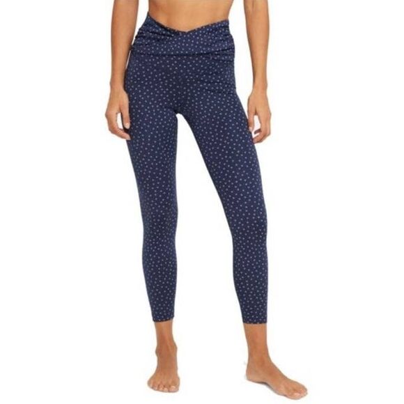 Nike Pants - Nike Women's Dots Twist 7/8 Yoga Athletic Leggings Blue Size XS NWT